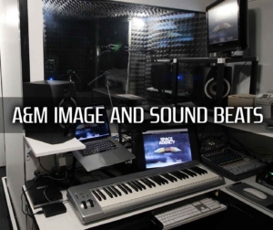 foto dello studio con scritta A&M Image and Sound Beats